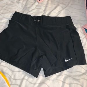 all black nike dri fit shorts